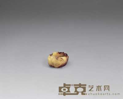 明 黄玉螭龙扳指 高1.6cm；宽3.1cm